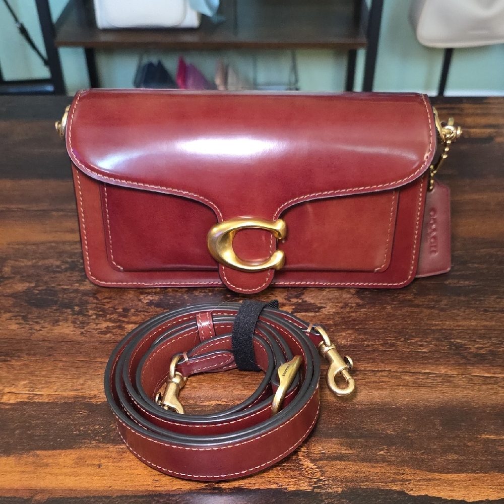 Coach Tabby 20 - Dark Neutral Spazzolato Leather